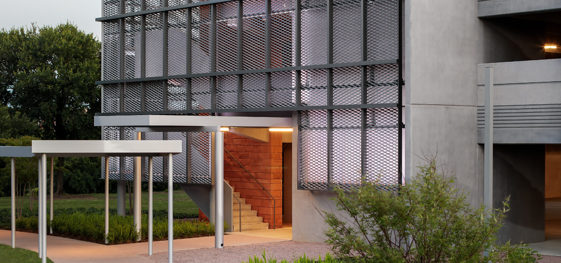 Expanded Mesh Parking Garage Screen